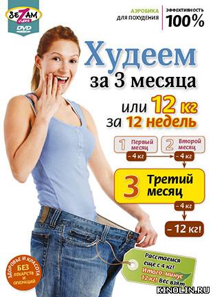 Худеем за 3 месяца, или 12 кг за 12 недель [2010 г., Обучающая видеопрограмма, DVDRip]